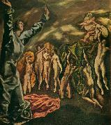 El Greco the vision of st. john oil painting